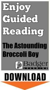 Enjoy Whole Class Guided Reading: The Astounding Broccoli Boy Teacher Notes