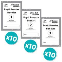 Rocket Phonics Pupil Practice Books 1-3 x 10 copies 